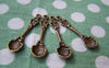 Accessories - 10 Pcs Of Antique Bronze Lovely Spoon Charms 9x34mm A1407