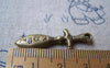 Accessories - 10 Pcs Of Antique Bronze Lovely Sword Charms 11x35mm A581