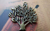 Accessories - 10 Pcs Of Antique Bronze Lush Tree Charms Pendants 25x30mm A345