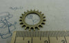 Accessories - 10 Pcs Of Antique Bronze Mechanical Watch Movement Gear Charms Pendants 22mm  A5883