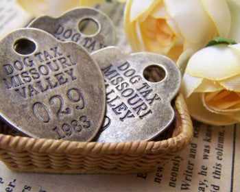 Accessories - 10 Pcs Of Antique Bronze Missouri Valley Charms 23x29mm A3011