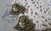 Accessories - 10 Pcs Of Antique Bronze Mouse Heart Charms 24x25mm A3961