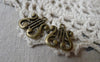 Accessories - 10 Pcs Of Antique Bronze Musice Instrument Harp Charms  15x17mm A7036