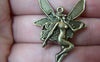 Accessories - 10 Pcs Of Antique Bronze Naked Fairy Charms Pendants 29x43mm A685