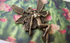 Accessories - 10 Pcs Of Antique Bronze Naked Fairy Charms Pendants 29x43mm A685