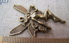 Accessories - 10 Pcs Of Antique Bronze Naked Fairy Charms Pendants 29x43mm A685