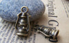 Accessories - 10 Pcs Of Antique Bronze Oil Hurricane Lamp Charms 10x20mm A1451