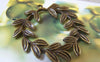 Accessories - 10 Pcs Of Antique Bronze Olive Leaf Wreath Charms Pendants 38x38mm A2238