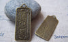 Accessories - 10 Pcs Of Antique Bronze One Hundred US Dollar Bill Money Charms 15x38mm A3014
