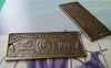 Accessories - 10 Pcs Of Antique Bronze One Hundred US Dollar Bill Money Charms 19x41mm A562