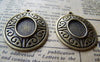 Accessories - 10 Pcs Of Antique Bronze Oval Cameo Base Settings Match 10x14mm Cabochon A3215