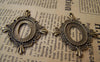 Accessories - 10 Pcs Of Antique Bronze Oval Cameo Base Settings Match 18x24mm Cabochon   A3166