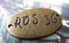 Accessories - 10 Pcs Of Antique Bronze Oval Connectors 21x35mm