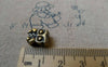Accessories - 10 Pcs Of Antique Bronze Owl Beads Double Sided 9x12mm A5646
