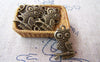 Accessories - 10 Pcs Of Antique Bronze Owl Charms 15x20mm A103