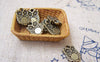 Accessories - 10 Pcs Of Antique Bronze Owl Charms Double Sided  10x14mm A123