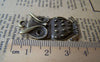 Accessories - 10 Pcs Of Antique Bronze Owl Pendants Charms 19x38mm A141
