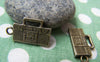 Accessories - 10 Pcs Of Antique Bronze Radio Cassette Tape Recorder Charms 13x22.5mm A1462