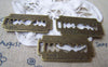 Accessories - 10 Pcs Of Antique Bronze Razor Blade Charms 19x37mm A3872