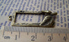 Accessories - 10 Pcs Of Antique Bronze Rectangular Leaf Frame Pendants Charms  14x30mm A405