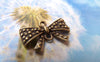 Holidays & Special Occassions - 10 pcs Antique Bronze Bow Tie Knot Connector Charms 11x20mm A747