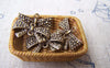 Holidays & Special Occassions - 10 pcs Antique Bronze Bow Tie Knot Connector Charms 11x20mm A747