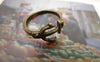 Accessories - 10 Pcs Of Antique Bronze Round Anchor Charms 20mm  A6223