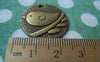 Accessories - 10 Pcs Of Antique Bronze Round Bird Charms 25mm A264