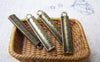 Accessories - 10 Pcs Of Antique Bronze Ruler Charms 5x25mm A1439
