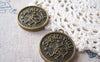 Accessories - 10 Pcs Of Antique Bronze Sagittarius The Archer Round Base Setting Charms Match 25mm Cameo  A2010