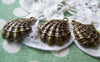 Accessories - 10 Pcs Of Antique Bronze Scallp Shell Sea Shell Charms 17x21mm A650