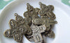 Accessories - 10 Pcs Of Antique Bronze Scapular Cross Charms 23x29mm Double Sided A454