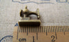 Accessories - 10 Pcs Of Antique Bronze Sewing Machine Charms 12x12mm A1026