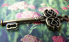 Accessories - 10 Pcs Of Antique Bronze Skeleton Key Charms 16x45mm A166