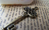 Accessories - 10 Pcs Of Antique Bronze Skeleton Key Charms 16x45mm A166