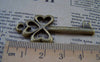 Accessories - 10 Pcs Of Antique Bronze Skeleton Key Charms 22x49mm A188