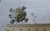 Accessories - 10 Pcs Of Antique Bronze Skull And Crossbones Charms Pendants 27x27mm A7784