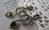 Accessories - 10 Pcs Of Antique Bronze Skull Music Note Charms 17x40mm A3098