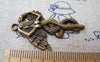 Accessories - 10 Pcs Of Antique Bronze Snake Angel Charms 25x38mm A681