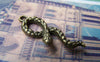 Accessories - 10 Pcs Of Antique Bronze Snake Charms 11x30mm A648