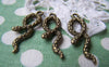 Accessories - 10 Pcs Of Antique Bronze Snake Charms 11x30mm A648