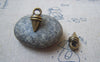 Accessories - 10 Pcs Of Antique Bronze Spike Charms With Hole 9x19mm A4830