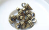 Accessories - 10 Pcs Of Antique Bronze Spike Charms With Hole 9x19mm A4830