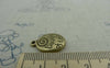 Accessories - 10 Pcs Of Antique Bronze Spiral Oval Charms 14x20mm A5982
