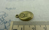 Letters & Numbers - 10 pcs Antique Bronze Be Kind Spiral Oval Charms Double Sided  A5968