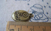 Letters & Numbers - 10 pcs Antique Bronze Be Yourself Spiral Oval Charms Double Sided A2310