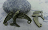 Accessories - 10 Pcs Of Antique Bronze Swallow Bird Dove Connectors Charms 19x33mm A240