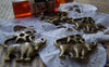 Accessories - 10 Pcs Of Antique Bronze Taurus Bull Constellation Charms 22x22mm A2863