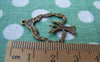 Accessories - 10 Pcs Of Antique Bronze Textured Tree Charms 21x26mm A323