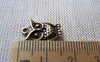 Accessories - 10 Pcs Of Antique Bronze Tiny Owl Charms 10x16mm A121